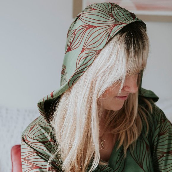 Elfarrow ✧Route✧ Green Cotton Crop Hoodie - Picture 9 of 10